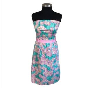 Lilly Pulitzer Green Grass Lion Head Dress  Size 6